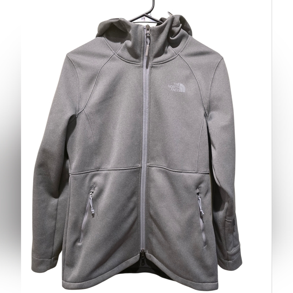 The North Face WindWall Full Zip Gray Hooded Jacket Size Small